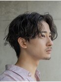 波巻きスパイラルパーマゆるウェーブメンズサーフカール渋谷原宿