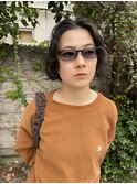 30代40代ふんわりパーマアッシュベージュナチュラル透明感