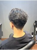 ビジネスツーブロックショート かき上げセンターパート