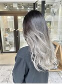 【Feria松山】グラデーショングレージュ/ホワイトベージュ