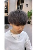 刈り上げマッシュ/アッシュグレー