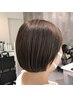 【艶色】カット+透明感カラー+美髪ストレート+生オイルトリートメント￥28100