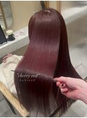 髪質改善 チェリーレッド ブリーチなし 艶髪 [Zina mizuki]