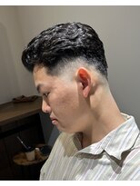 フリークバーバーショップ 河原町三条店(FREAK BARBER SHOP)&nbsp;宮城リョータ風極道パーマくせ毛パ―マ