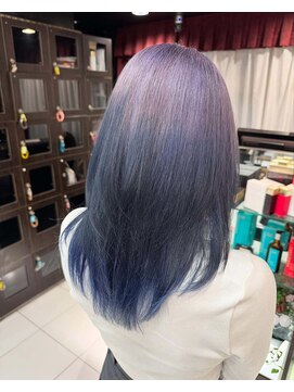 ブルー/パープル/寒色系ルーツカラー【錦糸町北口】anri