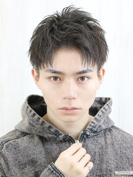 ベーア(Bar) 短髪アップバング刈り上げショート爽やかメンズショート