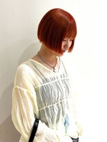 モリオ フロム ロンドン イオンモール 熊本店(morio FROM LONDON)&nbsp;【morio熊本】ビビットオレンジ×ミニボブ