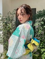 スリープ(Three-p.)&nbsp;ゆるふわ可愛い浴衣ヘアアレンジ♪