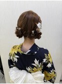 ツインお団子/お団子ヘア/イベントヘア