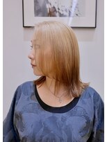 ピークアブー 銀座並木通り(PEEK-A-BOO)&nbsp;ハイトーンエンズカラーボブ