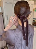 ガレットウメダ(GALETTE UMEDA)&nbsp;#カチモリヘア　#ベルベットリボンアレンジ