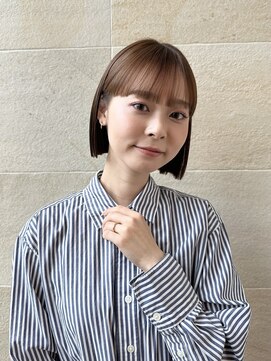 ソト 銀座(soto.) ミディアムヘア/暗めカラー/デザインカラー/ボブ/銀座