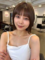 アビー(ABBEY3)&nbsp;シースルミニマルボブショート顔まわり外ハネ切りっぱなしボブ