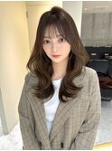 ★小顔黒髪クラゲヘアーオリーブグレーココアベージュ髪質改善★