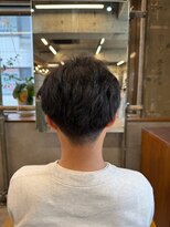 タメ(tame-)&nbsp;サーフカール/フェザーパーマ/ブルーブラック【都賀/メンズ】