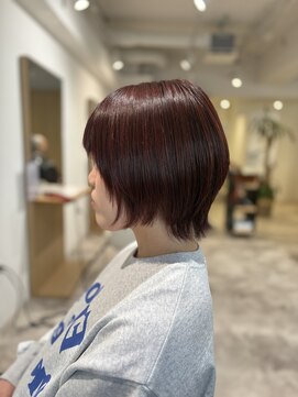 ソイクフ 四条大宮店(SOY-KUFU) 20代30代40代◎似合わせカット赤みがきれいな小顔レイヤーボブ