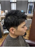ツーブロショート