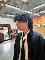 エディ(Edy) メンズパーマ波巻きスパイラルパーマウルフカットマッシュウルフ