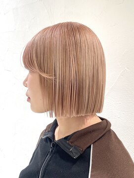 リル 茅ヶ崎(Liru:) 着物ヘア/ダークアッシュ/ミディアムレイヤーカット/茅ヶ崎駅