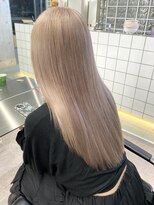 サンク 原宿 表参道(cinq) 表参道ベージュカラー顔まわりレイヤーミルクティーケアブリーチ