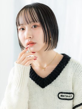 ドクターズサロン LAB 小山店 ハイライトフレンチカジュアル耳掛けボブディk小山10代20代30代