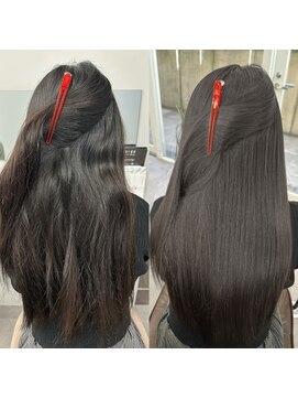 ヘアーフィックス リュウアジア 越谷店(hair fix RYU Asia) インスタ@platsuguの髪質改善ストレート縮毛矯正前髪縮毛