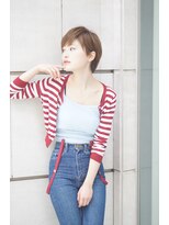 エスアンドエフ美容室 松富店(S&F) エアリーなナチュラルショートボブ