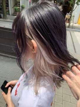 ローレンアンドパレード 並木坂店(Lauren&Parade) ホワイトベージュ×インナーカラー/熊本/上通/下通