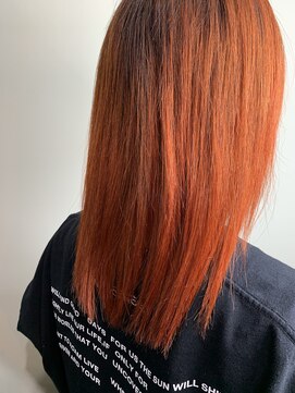 ヘアサロンエムフィス 池袋東口(HAIR SALON M Fe's) ビビッドオレンジカラー