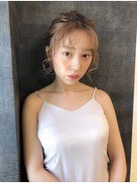 シーク 天神(SEEK)&nbsp;【SEEK 松尾菫菜】ベージュカラー＋アレンジ