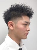 ツイスト テクノ ツーブロック 古賀ヘア