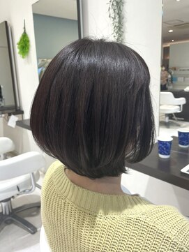 アメイジングヘアー 美沢店(AMAZING HAIR) 【AMAZING HAIR美沢店/溝手】ツヤ髪ボブ×くすみカラー