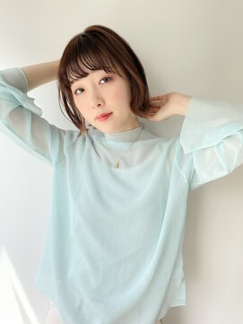 エデュコスゥリール(educo per sourile) ミニボブ×イヤリングカラー