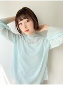 ミニボブ×イヤリングカラー