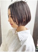 《knit銀座》大人黒髪20代30代40代ショートボブ丸み前下がり