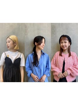 女性スタイリスト多数在籍☆女性ならではの"細やかな接客×トレンド力・技術力"が魅力♪ネイリストも在籍！