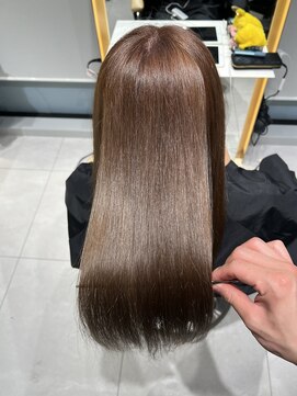 ロンドメリア 天神大名店(Lond Melia) ★大人ガーリー艶髪チョコレート髪質改善★ #髪質改善#縮毛矯正