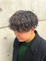 オーシャントーキョー(OCEAN TOKYO)&nbsp;波巻刈り上げマッシュメンズパーマツーブロック