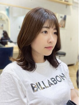 ロンドプランタン 恵比寿(Lond Printemps) ナチュラルベージュの韓国風くびれミディアム