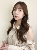 10代20代30代40代レイヤーロングぱっつん前髪ニュアンスカラー