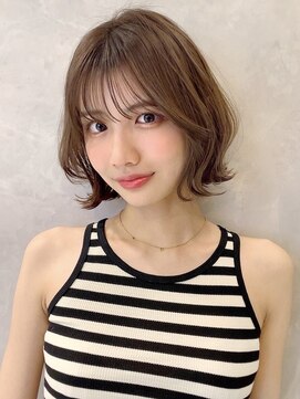 トルネード(TORNADO) 外ハネボブ シースルーバング ワンホンヘア ワンホンボブ 4S1224