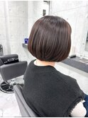 黒髪/グレーベージュ/レイヤーロング/前髪パーマ/銀座/東銀座