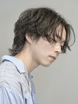 ゴールドシブヤ(GOALD SHIBUYA) マッシュウルフ ツイストスパイラル スパイラル メンズパーマ