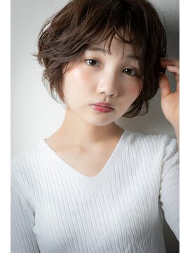 カバーヘア イヴ 戸頭店(COVER HAIR EVE) 似合わせカットひし形ショートマッシュパーマw戸頭20代30代40代