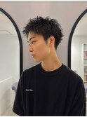 スパイキーショートベリーショートニュアンスパーマピンパーマ