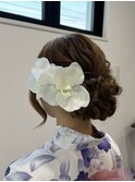 アップスタイル/浴衣/浴衣ヘア/ヘアアレンジ/夏祭り