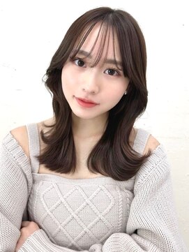 ミラリー トウキョウ(Mirareee Tokyo) 20代30代40代◎前髪パーマ韓国風巻きくすみベージュお団子ヘア