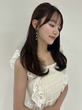 ユーフォリア 新宿店(Euphoria) 艶感前髪ワンカールサイドバングくびれヘア