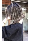 白髪主術・大人ボブ色気ハイライト
