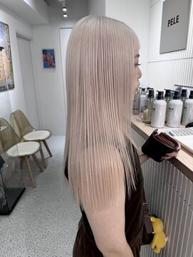 ペレ 原宿(PELE) 着物ヘア/ダークアッシュ/ミディアムレイヤーカット/原宿